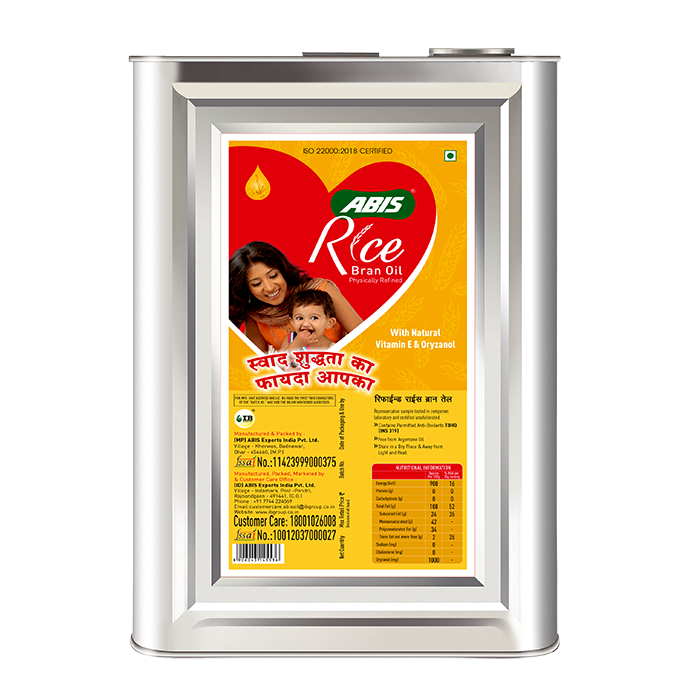 ABIS Rice Bran Refined Oil -15 Ltr